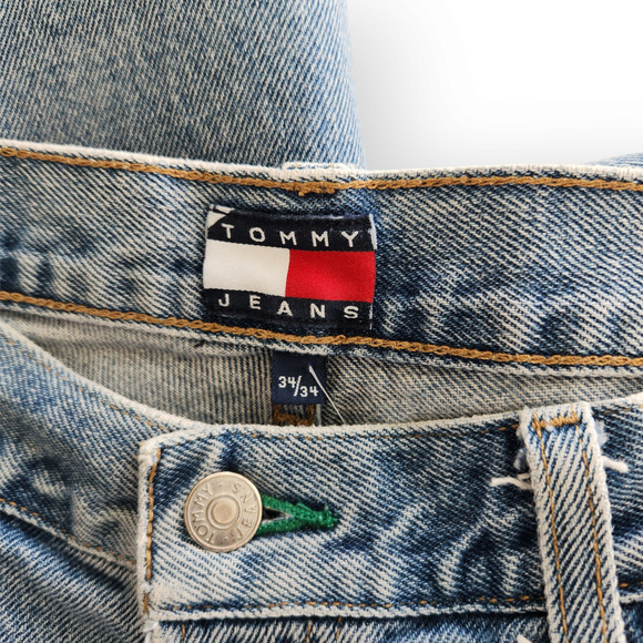 Vintage 90s Mens Tommy Hilfiger Tommy Classic Straight Leg Jeans Loose Fit 34 - Picture 5 of 11